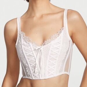 NWT Victoria’s Secret Dream Angels Unlined Lace Up Corset Top